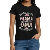 Spreadshirt T-Shirt Ich Habe Zwei Titel Mama Und Oma Frauen T-Shirt (1-tlg)