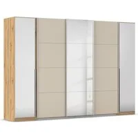 OTTO home Schwebetürenschrank Dreh-/Schwebetürenschrank Kleiderschrank Familie, Agordo (B/H/T ca. 301x210X62cm, viele Farben & auch mit Spiegeln erhältlich) Stauraumwunder TOPSELLER, verschiedene Grifffarben Made in GERMANY