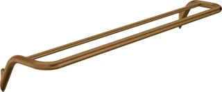 Neuesbad Serie 600 Doppelter Handtuchhalter zur Wandmontage 615 mm, Bronze gebürstet NB1DEADIC6311