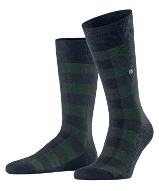 Burlington - Burlington Buffalo Check Herren marine - Gr. - 43