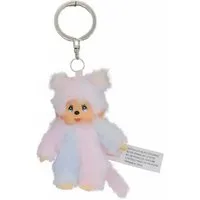 Monchhichi Plüschfigur Batik-Mädchen 9 cm Taschen-Anhänger Monchhichi Sekiguchi