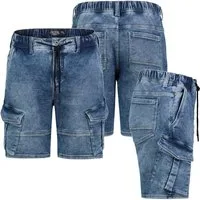 SUBLEVEL Shorts Herren Jogging Shorts Freizeit Bermuda kurze Hose Jeans Sweat Cargo