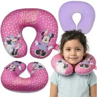 Disney Minnie Mouse Reisekissen Disney Minnie Mouse Reisekissen, Nackenkissen f. Flugzeug&Auto 26x30cm