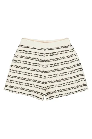 Garcia - Gemusterte Shorts weiß - Gr. - L