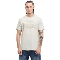 Lonsdale Print-Shirt Logo T Bone White / Sand Logo