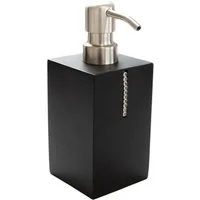 Bagnoxx Seifenspender Seifenspender, (7 × 7 × 17 cm, schwarz, 1-tlg), Polyresin, Seifenspender