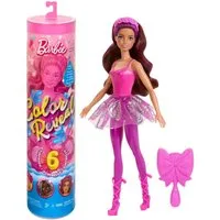 Mattel® Puppen Accessoires-Set MattelHRK17-Barbie-ColorReveal-Ballerina-Puppe+6 Überraschungen(Auswa