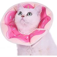 Ledander Schutzkragen Halskrause Katze, Einstellbarer Halskrause Katze Halsband, für Katzen Kleiner Hunde Nach Operation und Verletzungen
