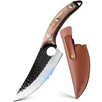 FANNOU Spickmesser Küchenmesser Scharf, Klingenlänge 14,5 cm, Ausbeinmesser für Gemüse und Fleisch, Knife Perfekt zum Schneiden