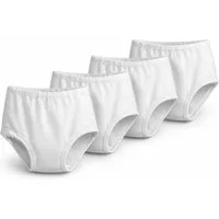 EloModa Taillenslip 4x Damen Slips Unterhosen Unterwäsche Baumwolle, 36/38 - 56/58 (4-St) 100% Baumwolle, 4er Pack Damen Unterhosen