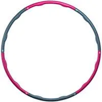 Fitness-Hoop 100 cm, Fitnessgerät grau/fuchsia