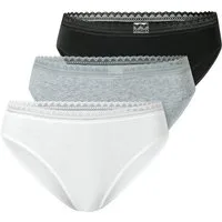 Schiesser Rioslip Modern - 3-Pack - hoher Tragekomfort - perfekte Passform - feminin (3-St) 3er-Pack Multipack Damen Sparpack Unterhose Unterwäsche Baumwolle