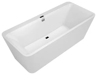 Villeroy & Boch Badewanne SquaroEdge12 180SQE9T2 1800x800mm Freistehend Quaryl BiColor weiß alpin, Q Q180SQE9T2BCV01