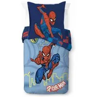 MARVEL Kinderbettwäsche Marvel Spiderman Bettbezug-Set 135x200 cm + Kissenbezug 80x80 cm, Washed Cotton, 2 teilig, 100 % Baumwolle, maschinenwaschbar, wendbar