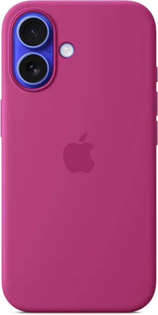 Apple Silikon Case mit MagSafe [für iPhone 16] fuchsia