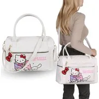 Hello Kitty Handtasche Hello Kitty Weiße Reisetasche mit Reißverschluss 38x26x16 cm