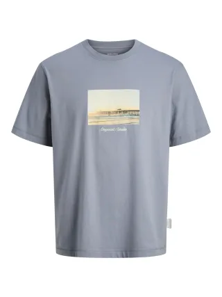 JACK&JONES - JORNORREBRO PHOTO TEE SS CREW NECK LN - Gr. - L