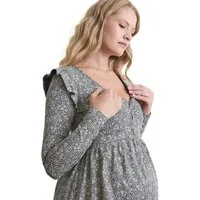 vertbaudet Umstandskleid Kurzes Kleid für Schwangerschaft & Stillzeit
