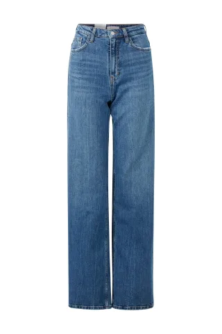 Rich & Royal - wide leg denim sustainable denim blue - Gr. - 29