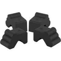 BigDean Blumentopfuntersetzer 4x Blumentopf Füßchen Anthrazit Pflanzkübel Untersetzer extra stabil, Zubehör für Pflanztöpfe, Set, 4-tlg., Robuste, Standhafte, Füßchen für Blumentöpfe, Kübel und mehr