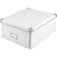 Idena Aufbewahrungsbox 10519, Aufbewahrungsbox aus festem Karton Deckel mit Metall