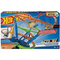 Hot Wheels Autorennbahn HJT51 - Action Crash-Spirale Autorennbahn Spielzeugauto