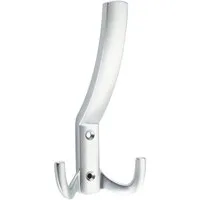 SO-TECH® Garderobenhaken JULIE STRONG - extra stabile Ausführung - Lochabstand 32 mm (1 St), Variante lang, Höhe 145,5 mm, Chrom matt