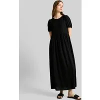 TOM TAILOR Denim Midikleid Kleider & Jumpsuits Midi-Kleid mit Leinenanteil