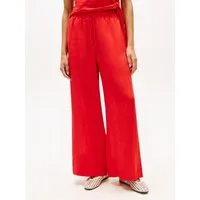 Tommy Hilfiger Leinenhose ESS LINEN PULL ON PANTS in lockerer Passform, Elastikbund
