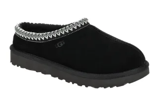 UGG 5955 BLK TASMAN Damen Slipper Schwarz Echtleder Warmfutter Leicht PU-Sohle
