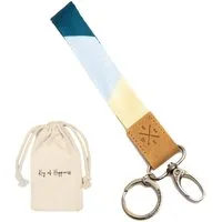Things of Happiness Schlüsselanhänger Schlüsselband kurz mit Schlüsselring und Karabiner, kurzes Lanyard, Geschenk