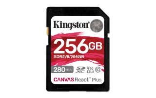 Kingston Canvas React Plus | sdr2v6/256gb | Flash-Speicherkarte
