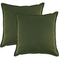 JACK Kissenbezüge 45x45cm 2er Set Kissenhülle Leinenoptik Mistral, (2 Stück), große Auswahl, Uni, Bunt, Baumwolle, Bezug