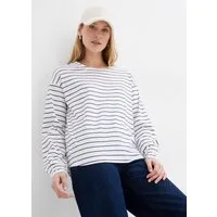 bonprix Langarmshirt lockere Passform mit überschnittenen Schultern, mit Ballon-Ärmeln