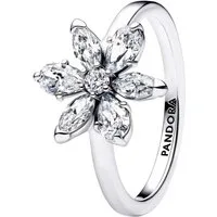 Pandora Silberring 193000C02, für Damen-Ring Herbarium Funkelnde Blume