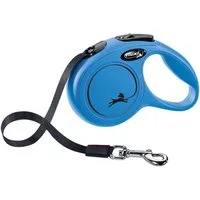 flexi Flexileine FLEXI Rollleine New CLASSIC Gurt - 3m, bis 12kg Farbe: Blau