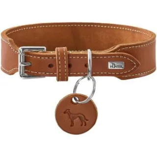 Dog Sport HUNTER Hundehalsband Aalborg extrabreit cognac M