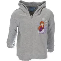 Disney Frozen Sweatjacke Jacke Kinder-Sweatjacke aus Baumwolle Hält an kühlen Tagen warm Grau