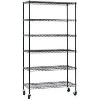 PROREGAL® Standregal Gitterregal HADES mit Rollen