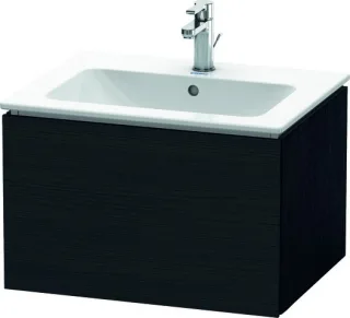 Duravit L-Cube Waschtischunterbau wandhängend Eiche Schwarz Matt 620x481x400 mm - LC614001616 LC614001616