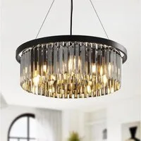 RRBEST Kronleuchter Luxus Kristall Kronleuchter Moderne Pendelleuchter, für Wohnzimmer, Esszimmer,Schlafzimmer, Restaurant, Ø60cm