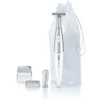 Braun Körper- und Bikinitrimmer FG1100, Silk·épil Bikini Trimmer, Präzisions-Trimmer & Styler, +4 Extras, Weiß