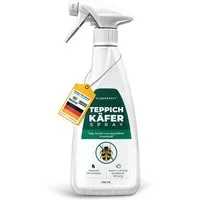 Silberkraft Insektenspray Teppichkäfer Spray- Teppichkäfer bekämpfen- Ungezieferspray, 500 ml, Effektive Abwehr von Teppichkäfern & Larven mit Repellent-Wirkung, 1-St., Für Teppiche, Polstermöbel, Kleiderschränke, Matratzen & Fußleisten, Repellent ge