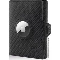 Trusador Geldbörse AirTag 'Verona' - Leder-Wallet mit AirTag- & Münzfach (Handarbeit, Handmade in Europe), Vollnarbenleder, AirTag Wallet Herren & Damen