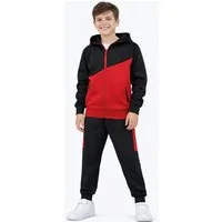 Hessis Trainingsanzug Jogginganzug Freizeitanzug für Jungen und Mädchen JF12 (Set, 2-tlg., Jacke mit Jogginghose)