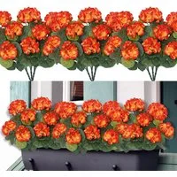Kunstblumenstrauß 1/3/4 Bündel Künstliche Blumen Geranie Blumen Dekoration Faux, Agger