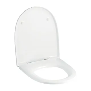 Geberit Vivano WC-Sitz 574905000 weiß, mit Deckel, Scharniere verchromt, mit Absenkautomatik