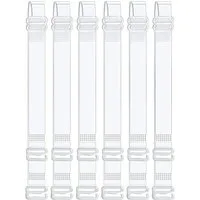 FOUORTUNATE-BEE BH-Träger 3 Paar transparente BH-Träger, weich & unsichtbar für den Sommer (3 Paar), Weiche Ersatz-BH-Träger, transparent, 3 Paar