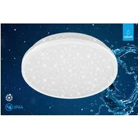 Briloner Leuchten LED Deckenleuchte ACORBUS WHITE, LED fest integriert, 28x7 cm, Badezimmer, Feuchtraum, Küche