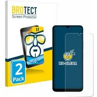 BROTECT Displayschutzfolie Schutzfolie für Xiaomi Redmi 13C, 2 Stück, Displayschutz Schutz Folie Klar Transparent